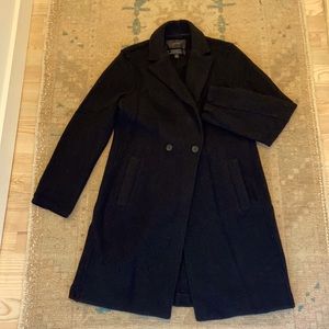 NEVER WORN J Crew Unlined Italian Boiled Wool Coat sz 10